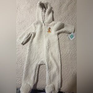 Disney Baby Winnie the Pooh fleece one piece onesie size 18 months new with tags